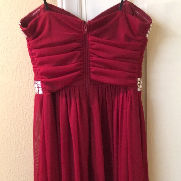 Red Jeweled Prom/Homecoming Formal Dress - Picture 4 of 5